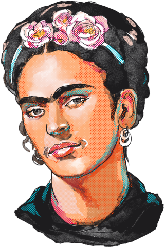 1 Of - Frida Kahlo - Feminist Icon Canvas Print - Small (500x500), Png Download