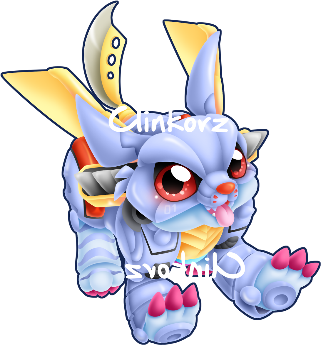 Flygon Pokemon Digimon Metalgarurumon Gabumon Cute - Metalgarurumon (1280x1280), Png Download
