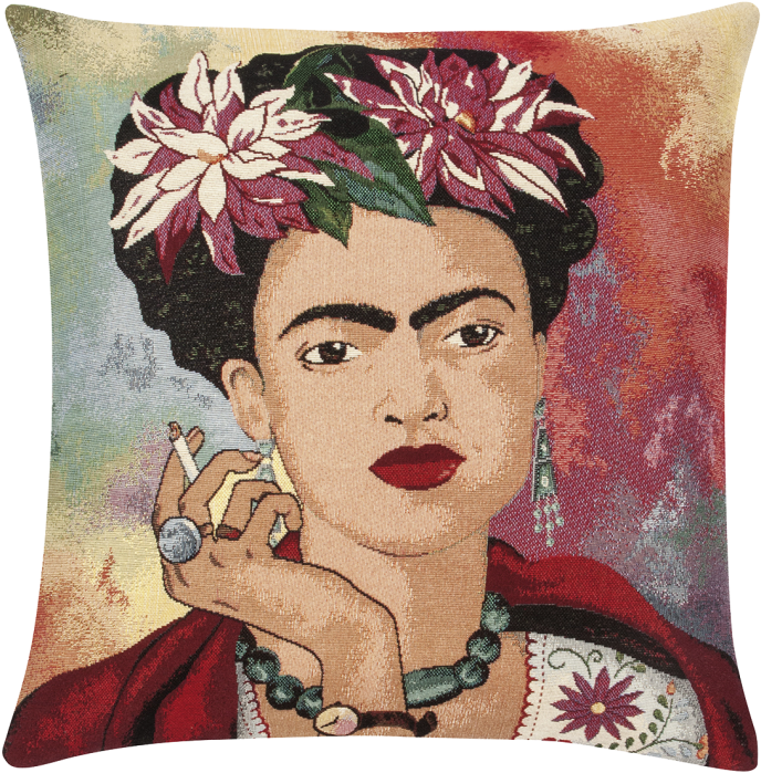 Frida Kahlo Kussen - Frida Kahlo Cover Cushion Pad (746x746), Png Download