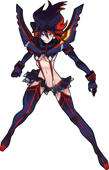 Ryuko Matoi Vs Jotaro - Ryuko Matoi Senketsu (426x662), Png Download