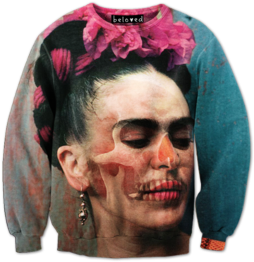 Frida Sweatshirt - Frida Kahlo: I Paint My Reality By Christina Burrus (454x454), Png Download