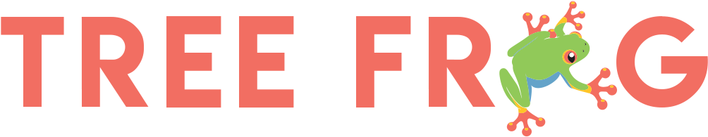 Tree Frog Logo Mock - Streaming Media (1080x232), Png Download