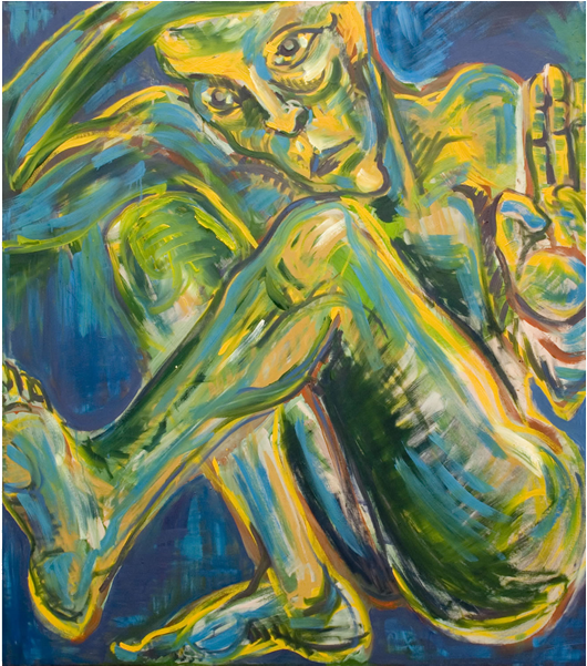 A Little Bit Tight Original 2007 Oil On Canvas, Cm - Modern Art (1140x600), Png Download