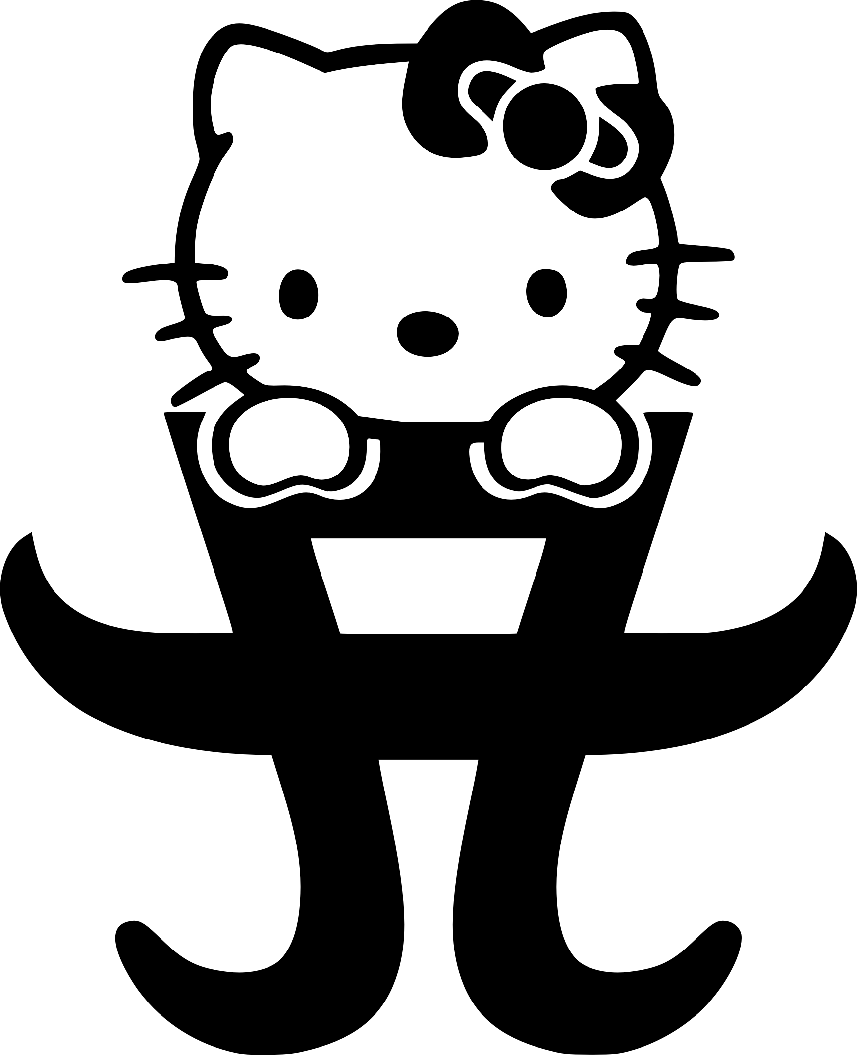 Hello Kitty Logo - Ayumi Hamasaki Hello Kitty (1730x2130), Png Download
