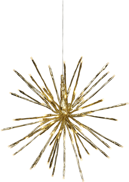 Hanging Decoration Firework - Firework Hängande Led Chaser 30cm Guld - Star Trading (600x600), Png Download