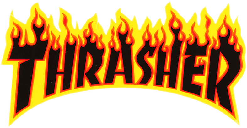 Report Abuse - Thrasher Sticker (787x408), Png Download