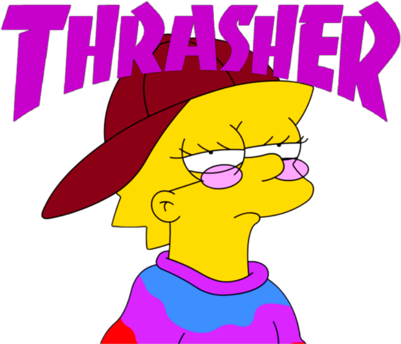 47 Images About Cartoon Png On We Heart It - Thrasher Png (786x1049), Png Download