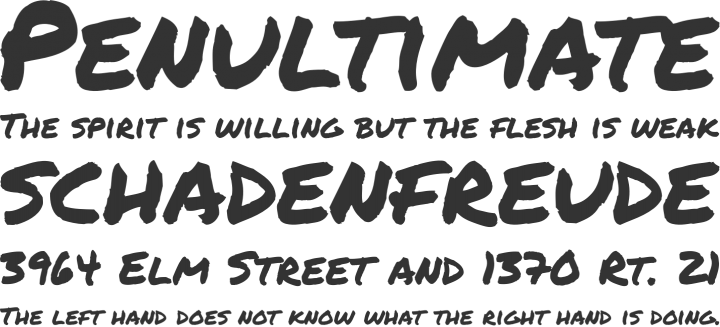 Masculine Handwriting Font Permanent Marker Font Phrases - Permanent Marker Font (720x327), Png Download