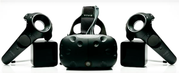 Htc Vive Virtual Reality Headset (640x360), Png Download