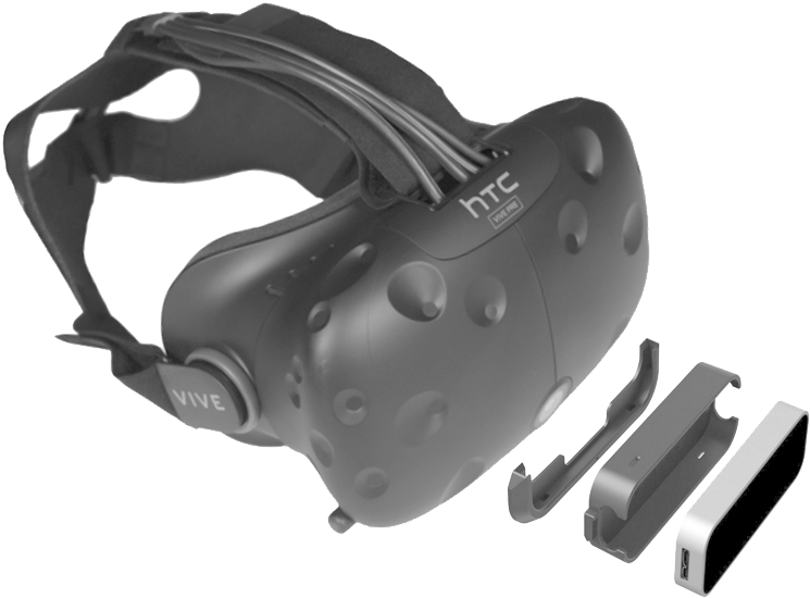 Vive-mount - Leap Motion Controller - Usb 3d Motion Controller - (861x693), Png Download