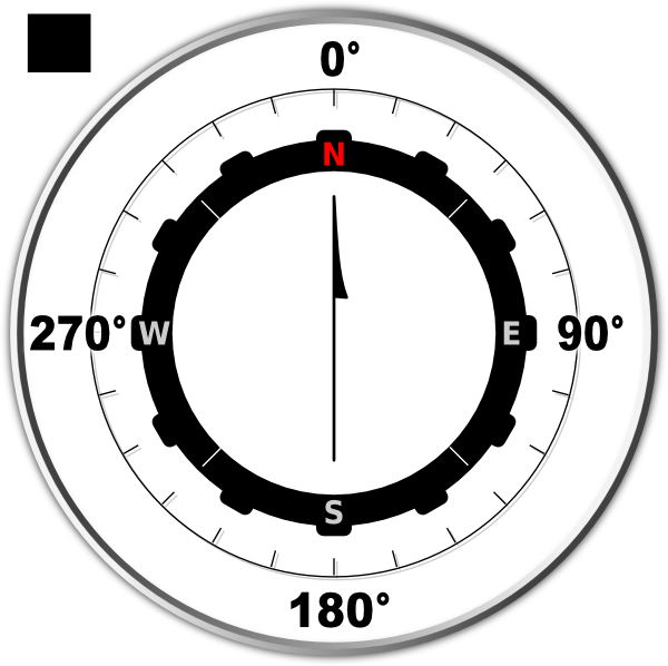 Modern Compass Rose (600x598), Png Download