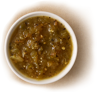 Tomatillo Green-chili Salsa - Chipotle Salsas (408x330), Png Download