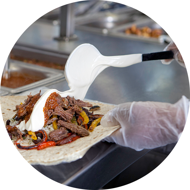 La Crème De La Sour Cream - Chipotle Store Sour Cream (640x640), Png Download