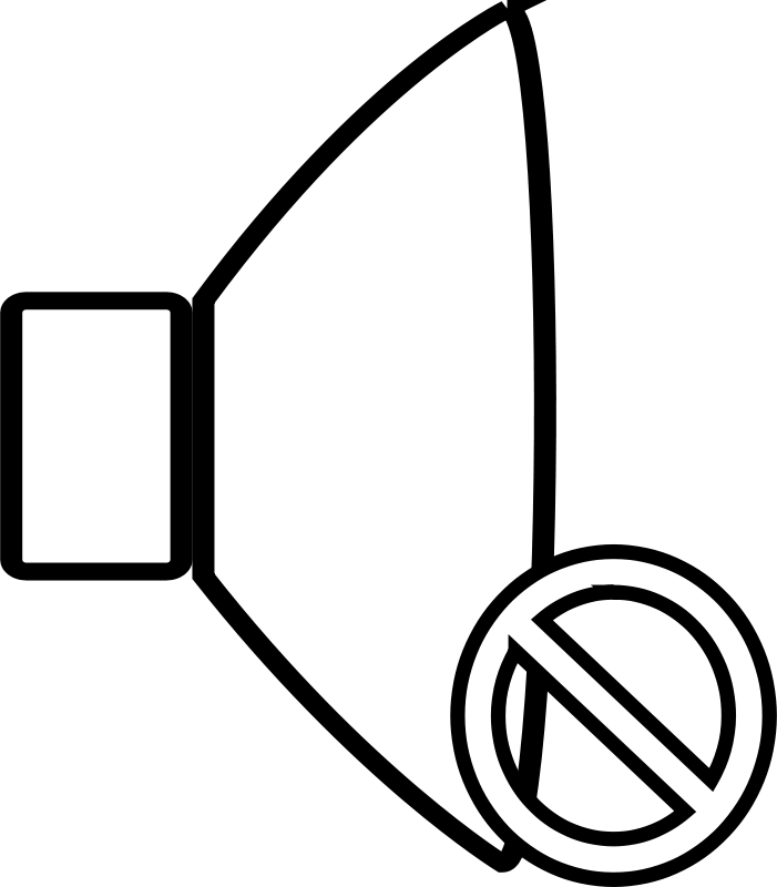 Dolorido Sin Sonido - Silent Clipart (559x640), Png Download