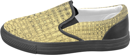 Gold Texture Luxury Men's Slip-on Canvas Shoes - Shoe (500x500), Png Download