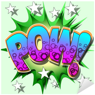Onomatopoeia Of Pow (400x400), Png Download