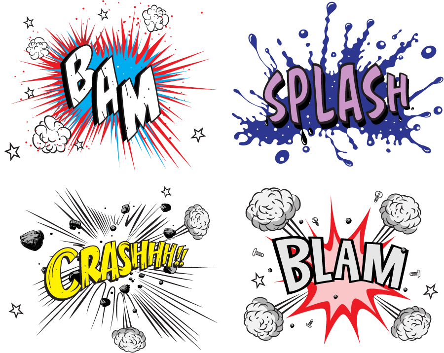Png Comic Book Onomatopoeia - Comic Book Explosion (900x716), Png Download