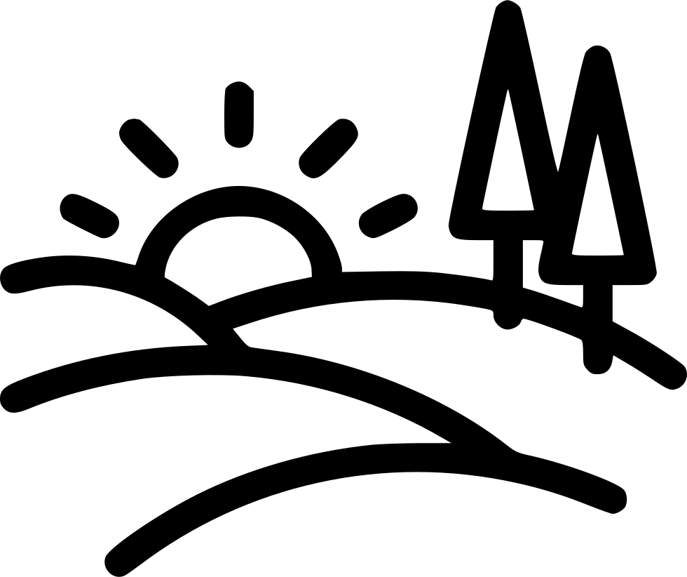 Country Side Rural Landscape Trees Scenery Comments - Country Side Icon Png (980x822), Png Download