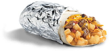 We Layer Freshly Grilled Carne Asada Steak, Del Taco's - Mission Burrito (498x278), Png Download