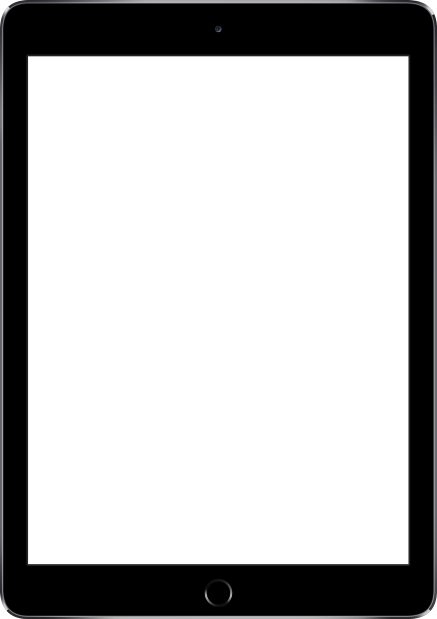 Ipad Landscape 22 May 2018 - Ipad White Landscape Png (883x1249), Png Download