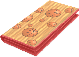 Basketballs With Wood Background Women's Leather Wallet - Wallet (500x500), Png Download