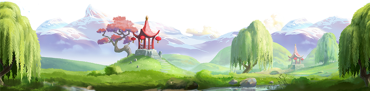 Home - Landscape Cartoon Png Transparent (1280x317), Png Download