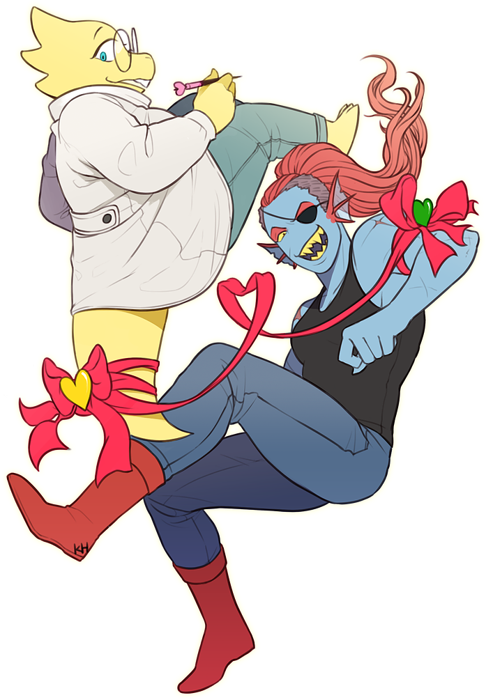 Banner Freeuse Stock Undertale Alphys X Alphyne Pinterest - Cartoon (716x1136), Png Download