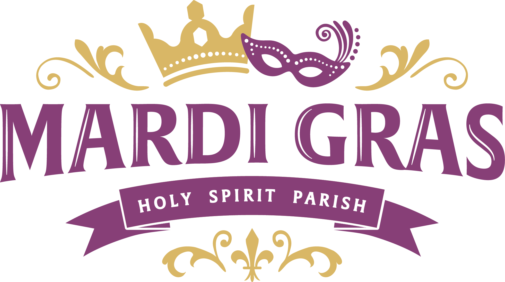 Mardi Gras Logo 2 - Mardi Gras Logo Png (1962x1096), Png Download