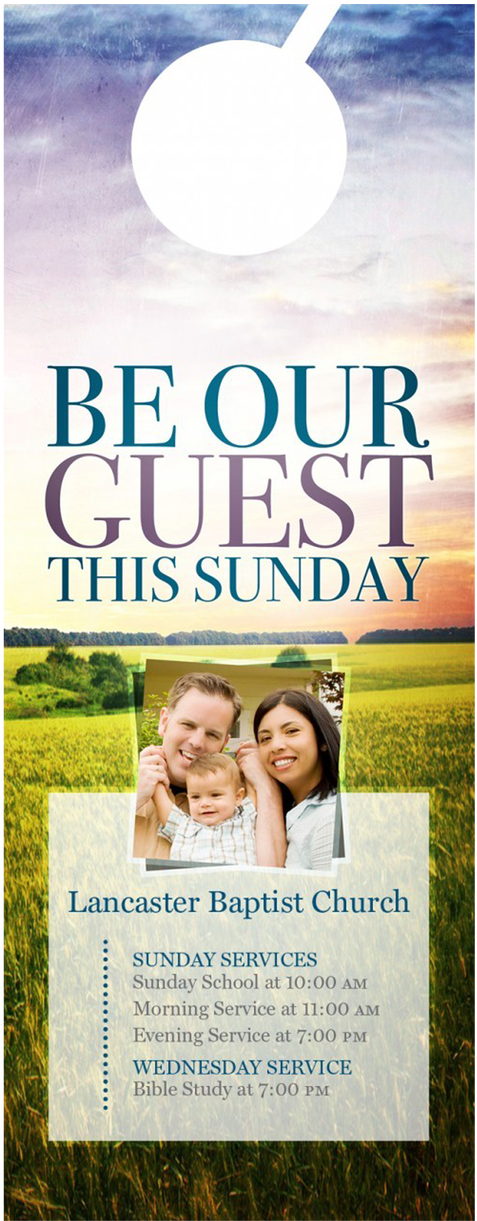 Be Our Guest - Door Hanger (907x1280), Png Download