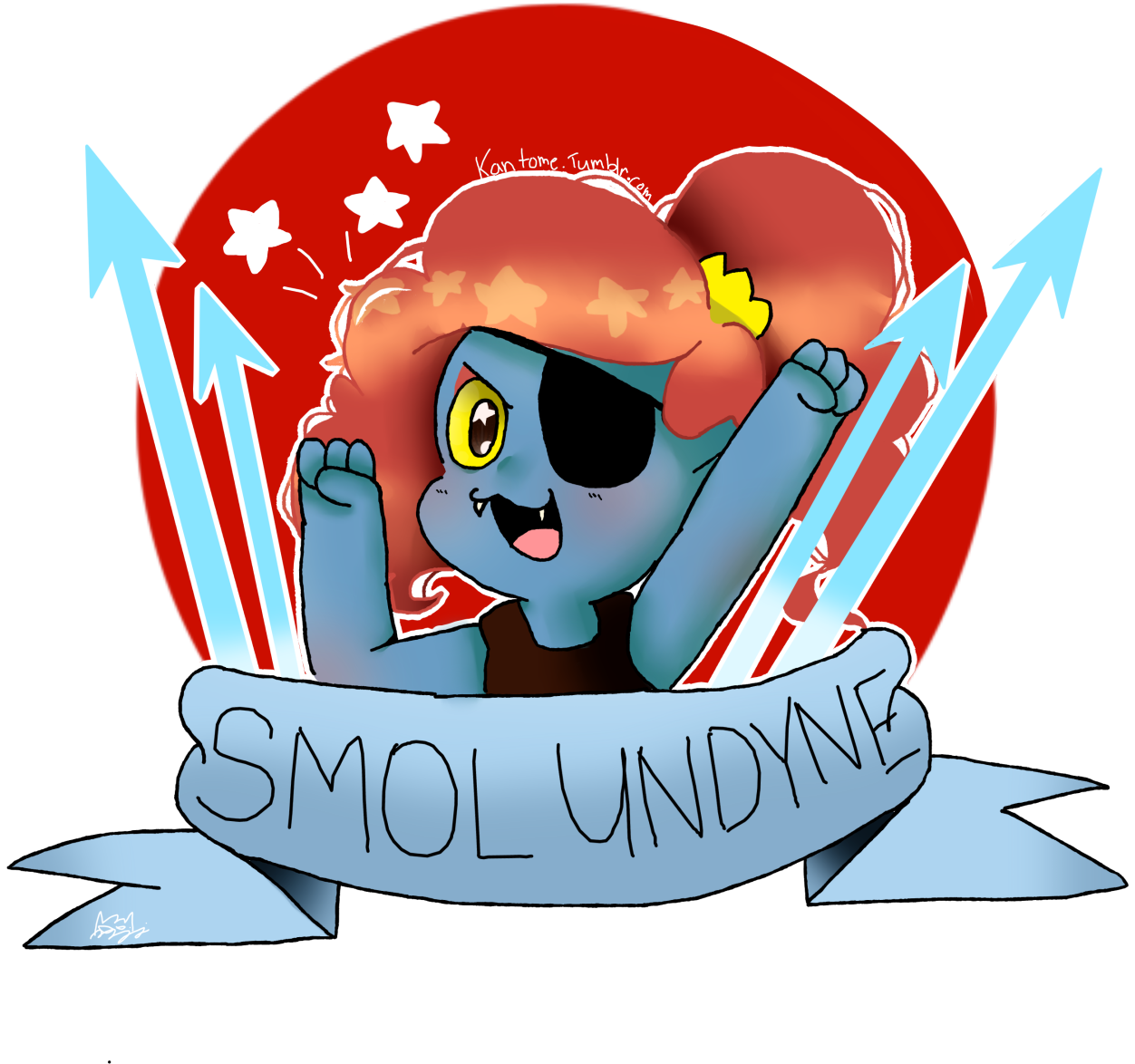 Whoop Whoop My First Actual Drawing Of Undyne Sure - Cartoon (1280x1263), Png Download