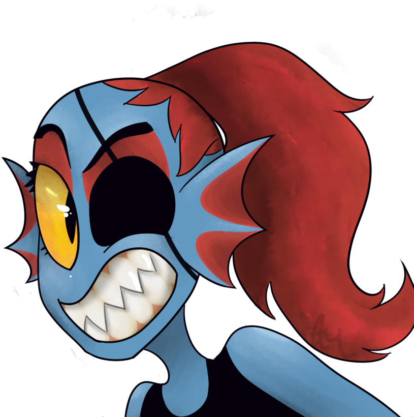 You Could Almost Make A Comic About Undyne Losing One - Angry Fish (1024x819), Png Download