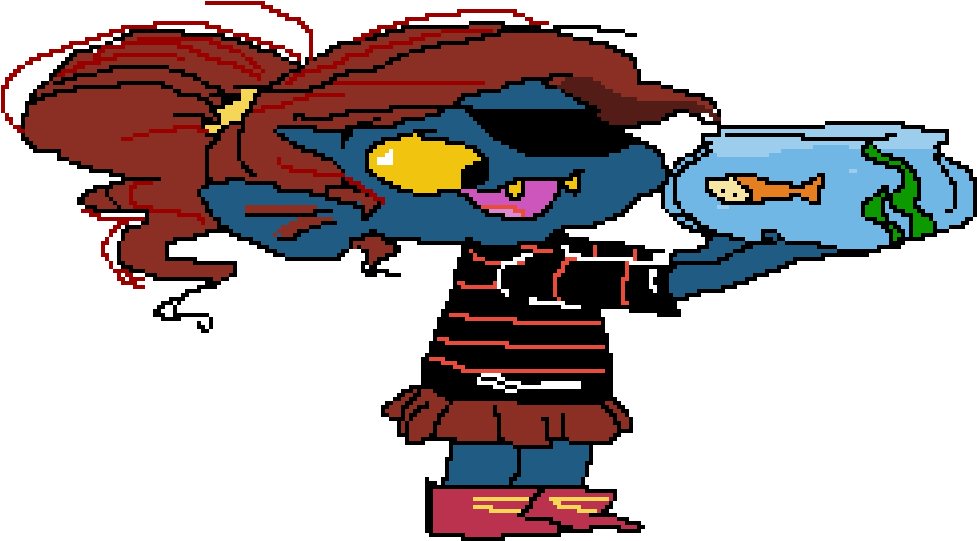 Littletale Undyne (1024x576), Png Download