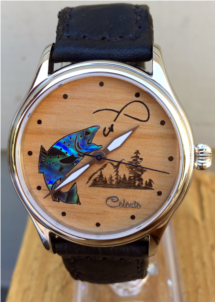 Hook 'em Fishing Watch - Analog Watch (600x600), Png Download