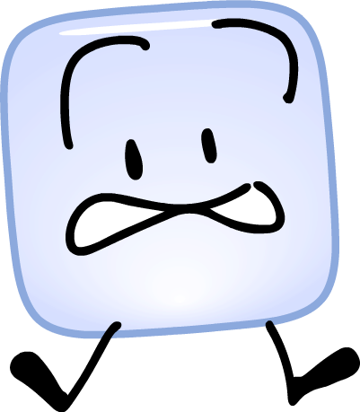 Bfb - Battle For Bfdi Ice Cube (401x459), Png Download