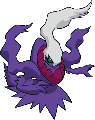 Shiny Darkrai Dw - Pokemon Shiny Darkrai (373x473), Png Download