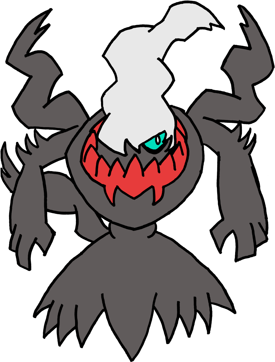Darkrai - Cartoon (930x1280), Png Download