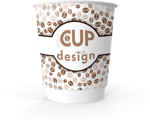 8 Oz Double Wall Paper Cup - Paper Cup (500x650), Png Download