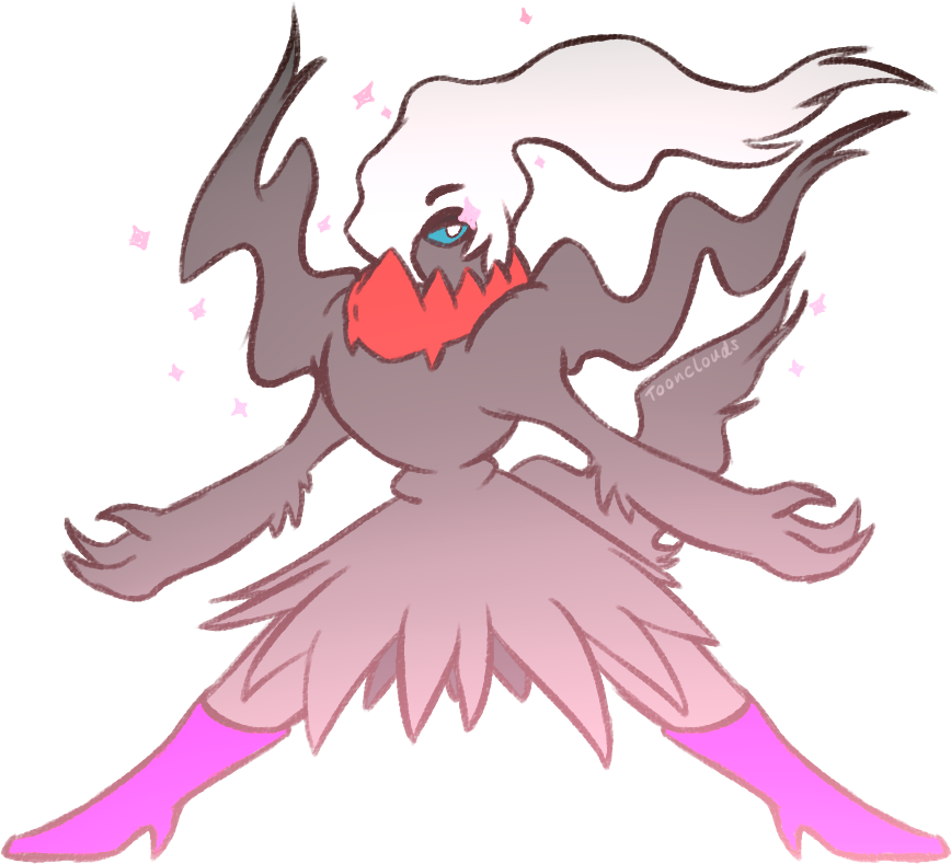 Mega Darkrai Is Looking Great Darkrai With Mettaton - Pokemon Darkrai Long Legs (887x805), Png Download