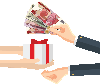 Dinero 1 - Dinero Medio De Cambio (400x358), Png Download