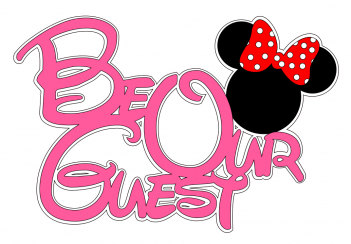 Be Our Guest - Die Cutting (350x350), Png Download