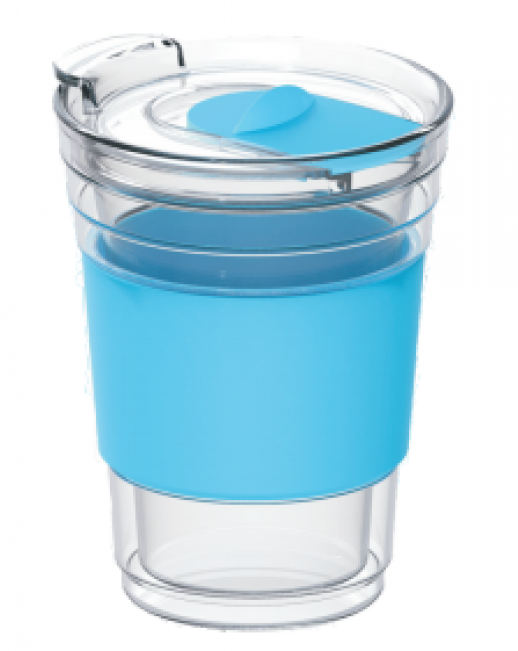 Everich 300ml Dishwasher Safe Double Wall Glass Cup - Water Bottle (650x650), Png Download