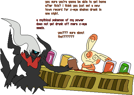 “darkrai Tries To Act Cool And Mysterious To Impress - Blog (458x326), Png Download