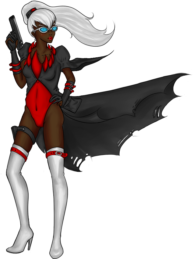 Darkrai Drawing Gijinka Banner Black And White Stock - Dark Skin Pokemon Gijinkas (639x855), Png Download