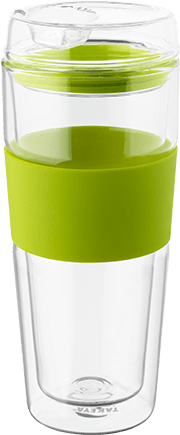Double Wall Glass Cup Singapore-3 - 16 Oz Double Wall Tumbler Finish: Green (458x458), Png Download