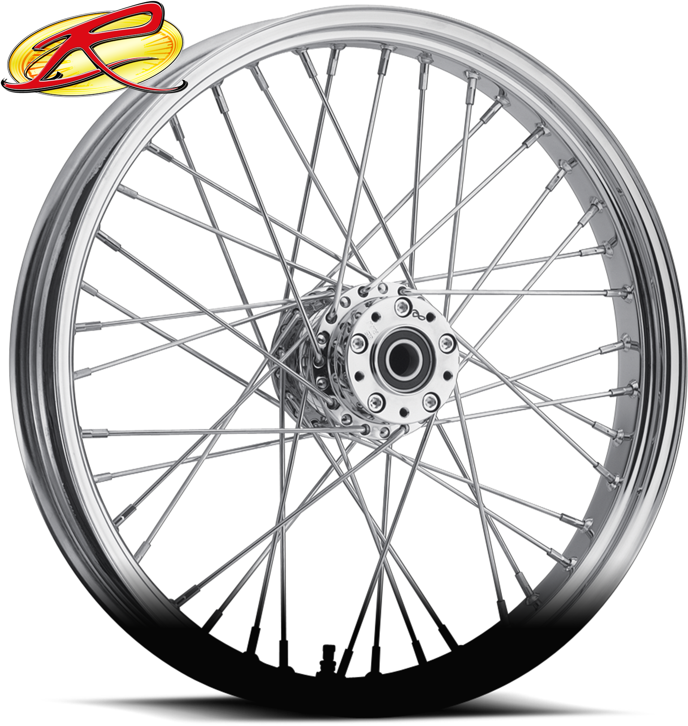 40 Spoke Motorcycle Wheels - Motorcycle Wheels (2500x2585), Png Download