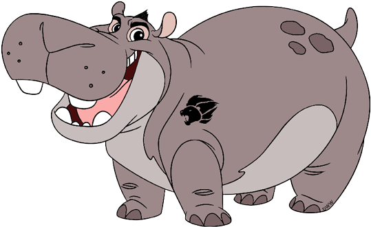 Lion Guard Clipart - Lion Guard Characters Hippo (550x350), Png Download