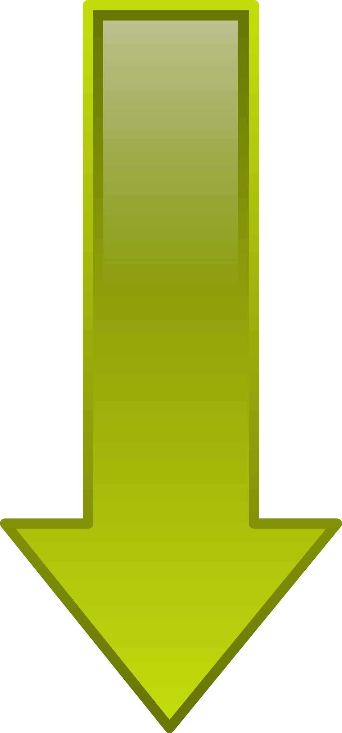 This Free Icons Png Design Of Arrow Down Yellow (1120x2400), Png Download