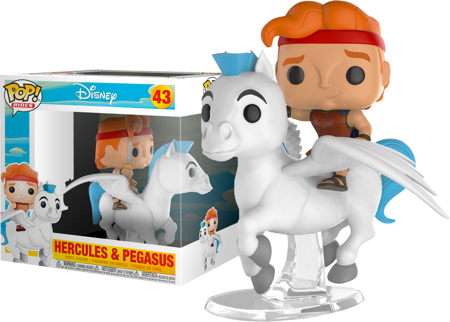 Hercules - Hercules And Pegasus Funko (1498x1072), Png Download