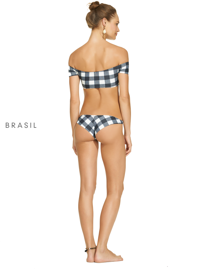 Black Twiggy Shoulder Bikini Black Twiggy Shoulder - Bikini (854x1024), Png Download