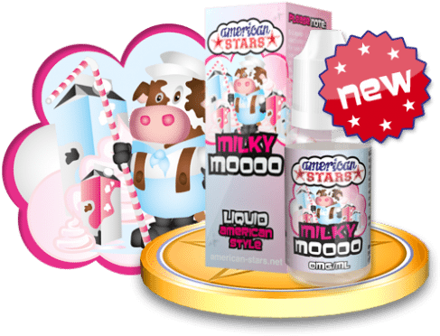 As Productpicture Milky Moooo-532x400 - American Stars E Liquid (532x400), Png Download